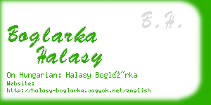 boglarka halasy business card